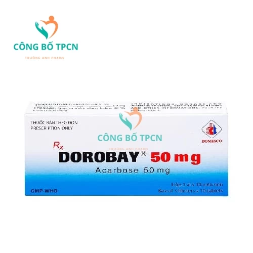 Dorobay 50mg Domesco - Thuốc điều trị bệnh đái tháo đường typ 2